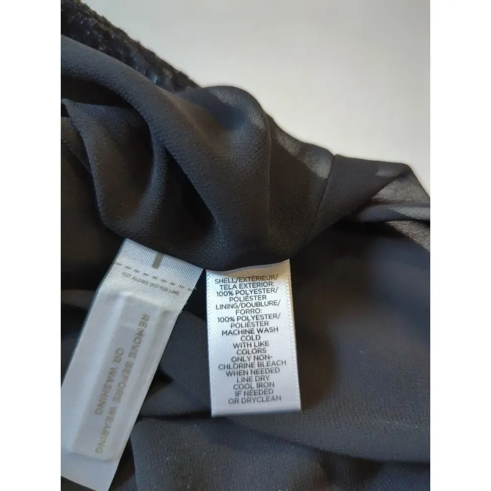 ANN TAYLOR LOFT women's size XXL Black Brocade knee length skirt fully lined
